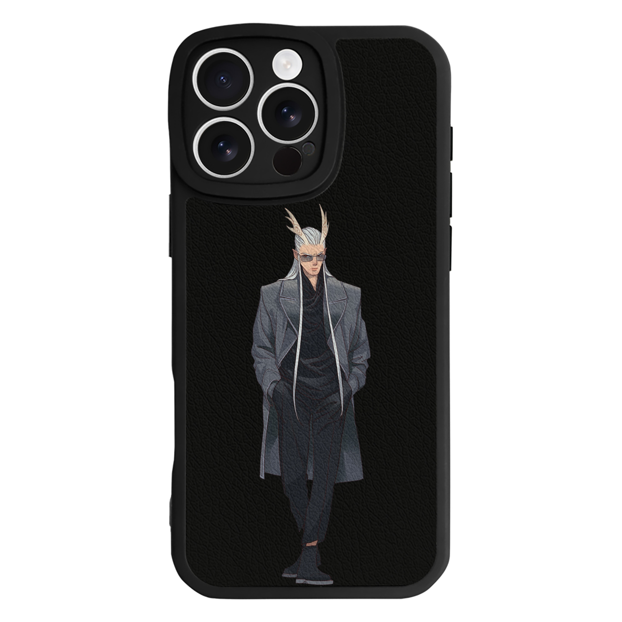 （画像用） Ne Zha 2 ナタ 魔童の大暴れ 【iPhone 16シリーズ対応】シリコンスマホケース（レザー調） 材質：シリコン